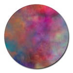 Rainbow Clouds Round Mousepad