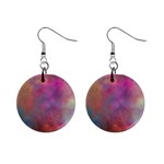 Rainbow Clouds 1  Button Earrings
