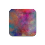 Rainbow Clouds Rubber Square Coaster (4 pack)