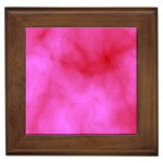 Pink Clouds Framed Tile