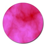 Pink Clouds Round Mousepad