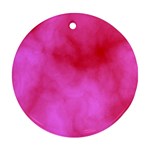 Pink Clouds Round Ornament (Two Sides)