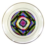 Rippled Geometry  Porcelain Plate