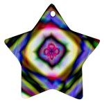 Rippled Geometry  Star Ornament (Two Sides)