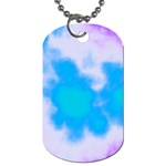 Blue And Purple Clouds Dog Tag (One Side)