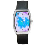 Blue And Purple Clouds Barrel Style Metal Watch