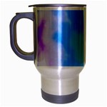 Blue And Purple Clouds Travel Mug (Silver Gray)