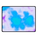 Blue And Purple Clouds Double Sided Fleece Blanket (Small)