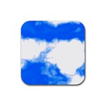 Blue Cloud Rubber Coaster (Square)