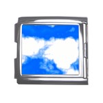 Blue Cloud Mega Link Italian Charm (18mm)