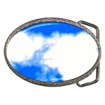 Blue Cloud Belt Buckle