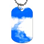 Blue Cloud Dog Tag (One Side)