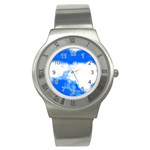 Blue Cloud Stainless Steel Watch