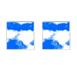 Blue Cloud Cufflinks (Square)