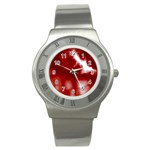 Cherry Cream Sky Stainless Steel Watch