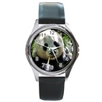 Panda Round Metal Watch