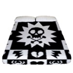 Gothic Punk Skull Fitted Sheet (Queen Size)