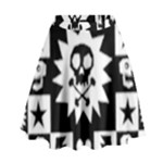 Gothic Punk Skull High Waist Skirt