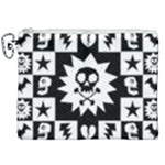 Gothic Punk Skull Canvas Cosmetic Bag (XXL)