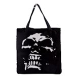 Morbid Skull Grocery Tote Bag