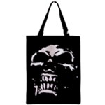 Morbid Skull Zipper Classic Tote Bag