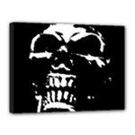 Morbid Skull Canvas 16  x 12  (Stretched)