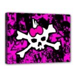 Punk Skull Princess Canvas 16  x 12  (Stretched)