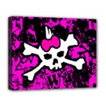 Punk Skull Princess Deluxe Canvas 20  x 16  (Stretched)