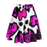 Punk Skull Princess High Waist Skirt