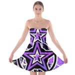 Purple Star Strapless Bra Top Dress
