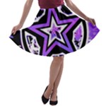 Purple Star A-line Skater Skirt