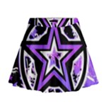 Purple Star Mini Flare Skirt