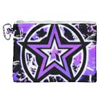 Purple Star Canvas Cosmetic Bag (XL)