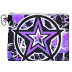 Purple Star Canvas Cosmetic Bag (XXL)