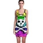 Rainbow Skull Bodycon Dress