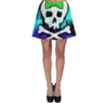 Rainbow Skull Skater Skirt