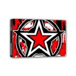 Star Checkerboard Splatter Mini Canvas 6  x 4  (Stretched)
