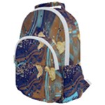 My Pour Cup Painting CBDOilPrincess 0cfa8741-c750-44af-8d62-c9a03448df92 Rounded Multi Pocket Backpack
