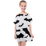 Deathrock Bats Kids  One Piece Chiffon Dress