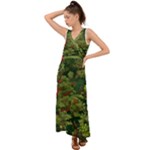 Redwood & Moss V-Neck Chiffon Maxi Dress