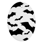Deathrock Bats Ornament (Oval)