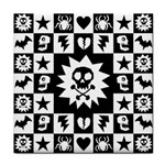 Gothic Punk Skull Tile Coaster