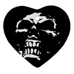 Morbid Skull Ornament (Heart)