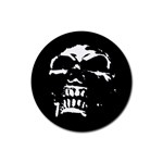 Morbid Skull Rubber Coaster (Round)