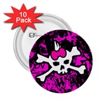 Punk Skull Princess 2.25  Button (10 pack)