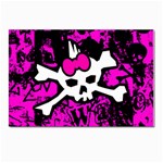 Punk Skull Princess Postcard 4 x 6  (Pkg of 10)