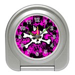 Punk Skull Princess Travel Alarm Clock