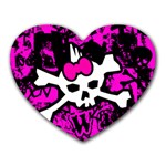 Punk Skull Princess Mousepad (Heart)