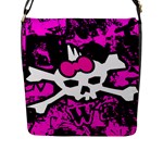 Punk Skull Princess Flap Closure Messenger Bag (Large)