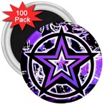 Purple Star 3  Magnet (100 pack)